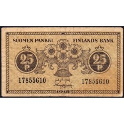 Finlande - Pick 33_4 - 25 penniä - 1918 - Etat : TB-