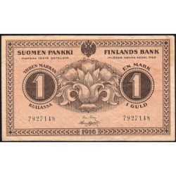 Finlande - Pick 19_1 - 1 markan kullassa - 1916 - Etat : TTB-