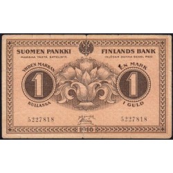 Finlande - Pick 19_6 - 1 markan kullassa - 1916 - Etat : B