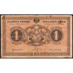Finlande - Pick 19_8 - 1 markan kullassa - 1916 - Etat : B