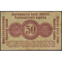 Allemagne - Emission de Posen (Pologne) - Pick R 121d - 50 kopeken - 17/04/1916 - Etat : TB