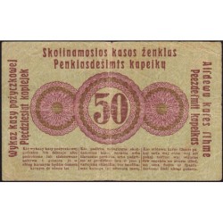 Allemagne - Emission de Posen (Pologne) - Pick R 121d - 50 kopeken - 17/04/1916 - Etat : TB-