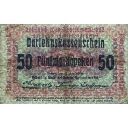 Allemagne - Emission de Posen (Pologne) - Pick R 121d - 50 kopeken - 17/04/1916 - Etat : TB-