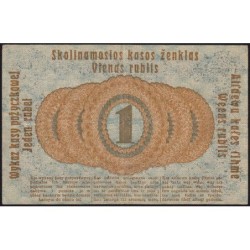 Allemagne - Emission de Posen (Pologne) - Pick R 122d - 1 rubel - 17/04/1916 - Etat : TB+