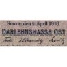 Allemagne - Emission de Kowno (Lituanie) - Pick R 132 - 50 mark - Série A - 04/04/1918 - Etat : TB