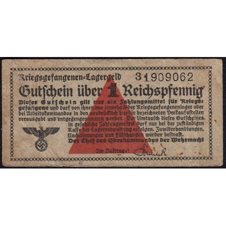 Allemagne - Camp de prisonniers WW2 - 1 reichspfennig - Série 3 - 1939/1940 - Etat : TB+