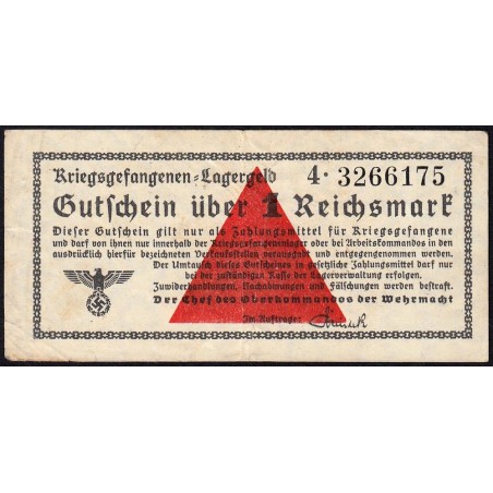 Allemagne - Camp de prisonniers WW2 - 1 reichsmark - Série 4 - 1939/1940 - Etat : TTB