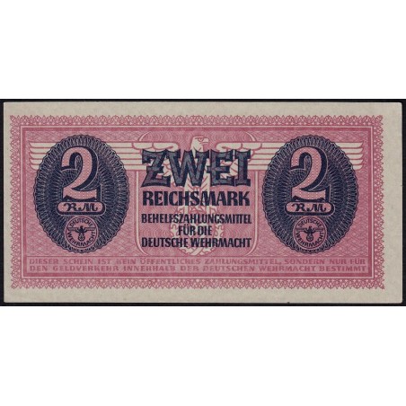 Allemagne - Forces armées - Pick M 37 - 2 reichsmark - 1942 - Etat : SPL+