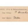 Suisse - Commune de Hofstetten - 5 francs - Type 1 - 06/01/1933 - Annulé - Etat : SPL+