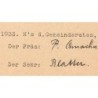 Suisse - Commune de Hofstetten - 50 francs - Type 1 - 06/01/1933 - Annulé - Etat : SPL