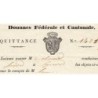 Suisse - Genève - Quittance Douanes Fédérale et Cantonale - 03/05/1843 - Etat : TTB