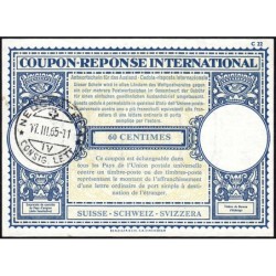 Suisse - Coupon-réponse international - 60 centimes - 17/03/1965 - Etat : TTB+