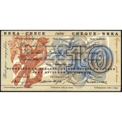 Suisse - Chèque Reka - 10 francs - Série A - 01/01/1966 - Etat : TTB+