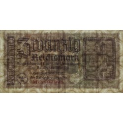 Allemagne - Territoires occupés - Pick R 139 - 20 reichsmark - Série M - 1939 - Etat : TTB-