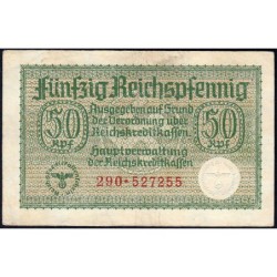 Allemagne - Territoires occupés - Pick R 135 - 50 reichspfennig - Série 290 - 1939 - Etat : TB-