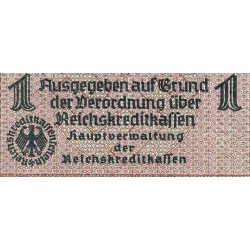 Allemagne - Territoires occupés - Pick R 136a - 1 reichsmark - Série 169 - 1939 - Etat : TTB