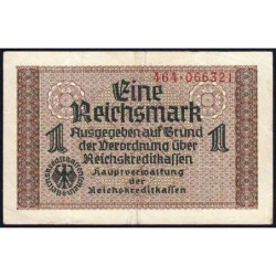 Allemagne - Territoires occupés - Pick R 136a - 1 reichsmark - Série 464 - 1939 - Etat : TTB