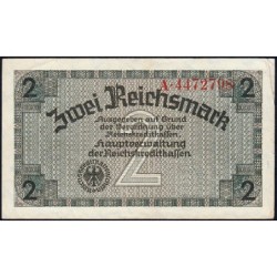 Allemagne - Territoires occupés - Pick R 137a - 2 reichsmark - Série A - 1939 - Etat : TTB+