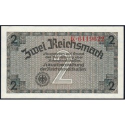 Allemagne - Territoires occupés - Pick R 137a - 2 reichsmark - Série K - 1939 - Etat : NEUF
