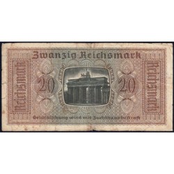 Allemagne - Territoires occupés - Pick R 139 - 20 reichsmark - Série D - 1939 - Etat : B+