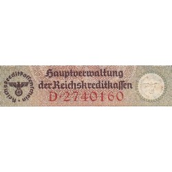 Allemagne - Territoires occupés - Pick R 139 - 20 reichsmark - Série D - 1939 - Etat : B+