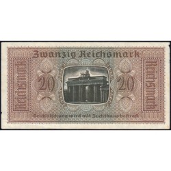 Allemagne - Territoires occupés - Pick R 139 - 20 reichsmark - Série L - 1939 - Etat : TTB+