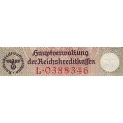 Allemagne - Territoires occupés - Pick R 139 - 20 reichsmark - Série L - 1939 - Etat : TTB+