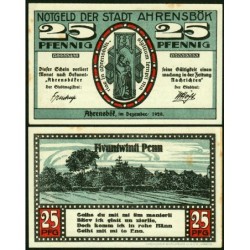 Allemagne - Notgeld - Ahrensbök - 25 pfennig - 12/1920 - Etat : SPL