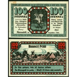 Allemagne - Notgeld - Ahrensbök - 100 pfennig - 12/1920 - Etat : SUP