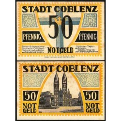 Allemagne - Notgeld - Coblenz - 50 pfennig - Type 2 - 01/05/1921 - Etat : SUP