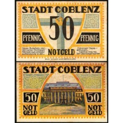 Allemagne - Notgeld - Coblenz - 50 pfennig - Type 3 - 01/05/1921 - Etat : SUP