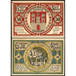 Allemagne - Notgeld - Colditz - 50 pfennig - Lettre O - 01/09/1921 - Etat : NEUF