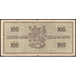 Finlande - Pick 91a_9 - 100 markkaa - Série K - 1955 - Etat : B