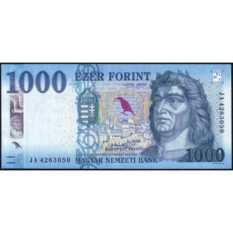 Hongrie - Pick 203c - 1'000 forint - Série JA - 2021 - Etat : NEUF