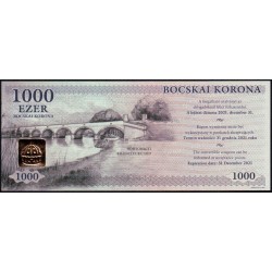 Hongrie - Région de Bocska - 1'000 bocskai korona - Sans série - 2017 - Etat : NEUF