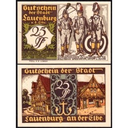 Allemagne - Notgeld - Lauenburg-an-der-Elbe - 25 pfennig - Réf. 1 - 1921 - Etat : NEUF