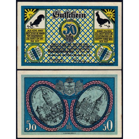 Russie - Notgeld - Königsberg (Kaliningrad) - 50 pfennig - Type 3 - 23/05/1921 - Etat : SPL+