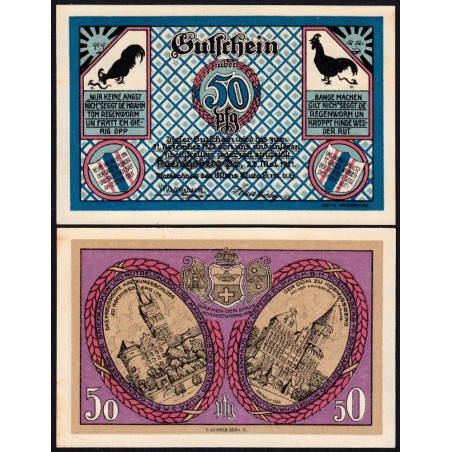 Russie - Notgeld - Königsberg (Kaliningrad) - 50 pfennig - Type 4 - 23/05/1921 - Etat : SPL+