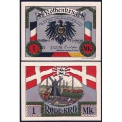Danemark - Notgeld - Lunderup-Rothenkrug (Rodekro) - 1 mark - 01/04/1920 - Etat : SUP