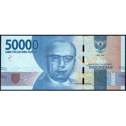 Indonésie - Pick 159c_1r (remplacement) - 50'000 rupiah - Série XJD - 2016/2018 - Etat : NEUF