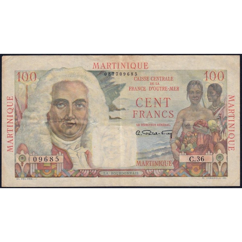 Martinique - Pick 31 - 100 francs - Série C.36 - 1946 - Etat : TTB+