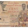 Antilles Françaises - Pick 1 - 1 nouv. franc sur 100 francs - Série Q.1 - 1960 - Etat : AB