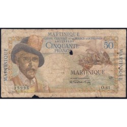 Martinique - Pick 30 - 50 francs - Série O.41 - 1946 - Etat : AB