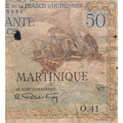 Martinique - Pick 30 - 50 francs - Série O.41 - 1946 - Etat : AB