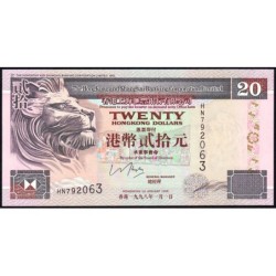 Hong Kong - HSBC Limited - Pick 201d_1 - 20 dollars - Série HN - 01/01/1998 - Etat : NEUF