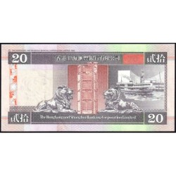 Hong Kong - HSBC Limited - Pick 201d_4 - 20 dollars - Série RE - 01/01/2001 - Etat : NEUF