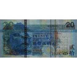 Hong Kong - HSBC Limited - Pick 207a - 20 dollars - Série AU - 01/07/2003 - Etat : NEUF