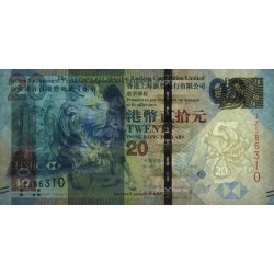 Hong Kong - HSBC Limited - Pick 212c - 20 dollars - Série JZ - 01/01/2013 - Etat : NEUF