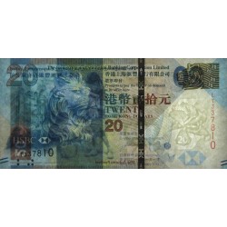 Hong Kong - HSBC Limited - Pick 212c - 20 dollars - Série LT - 01/01/2013 - Etat : NEUF