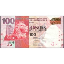 Hong Kong - HSBC Limited - Pick 214a - 100 dollars - Série AE - 01/01/2010 - Etat : NEUF